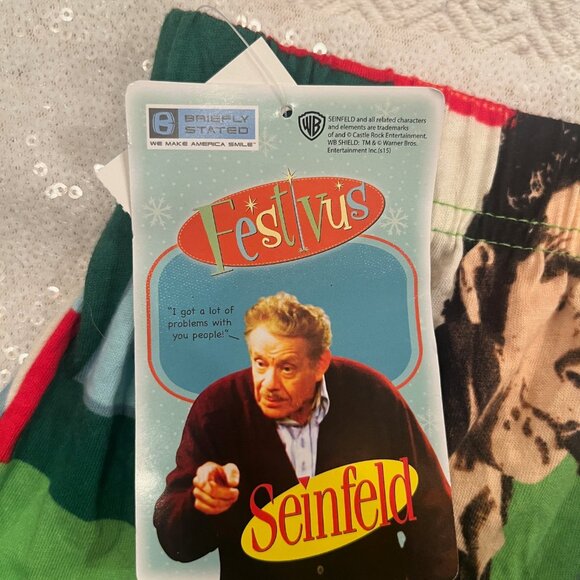 Xlarge Seinfeld Show Holiday Underwear Boxer 100% Cotton FESTIVUS - Picture 2 of 9